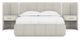 A.R.T. Furniture® Ashlar Bisque/Ecru King Upholstered Wall Panel Bed-1