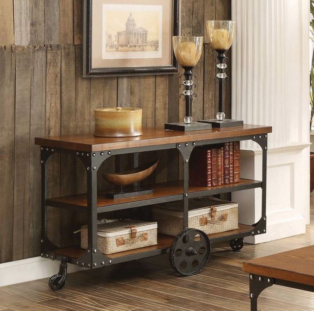 Coaster® Roy Rustic Brown Sofa Table-3