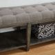 Furniture of America® Tayah Gray Bench-1