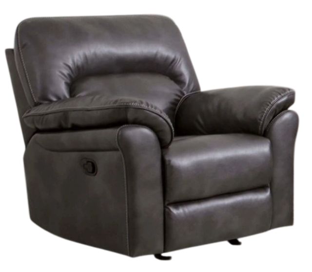Furniture of America® Josias Dark Gray Manual Glider Recliner-0