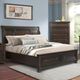 Elements International Kingston Walnut Sleigh Queen Bed-1