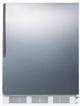 Summit® Peak24 Series 24" 5.8 Cu. Ft. Stainless Steel/White Compact Refrigerator-0