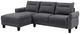 Coaster® Caspian 2-Piece Gray Upholstered Curved Arm Chaise Sectional Sofa -0