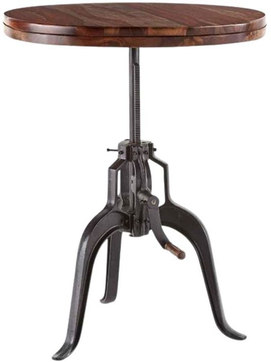 Steve Silver Co. Sparrow Natural Brown Crank Table-0