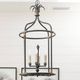 YHD Rustic Black 4-Light Chandelier-1