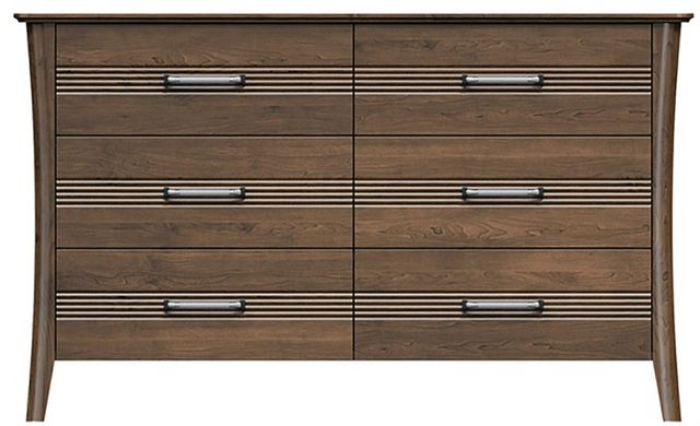 Country View Woodworking Westroom Bedroom Brown Maple 56" Dresser-0