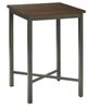 homestyles® Cabin Creek Chestnut Bar Table with Gray Metal Frame -0