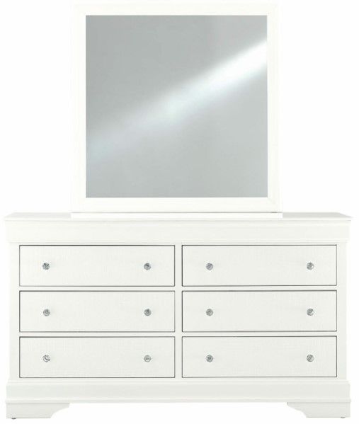 Global Furniture USA Pompei 4-Piece White Youth Twin Bedroom Set-2