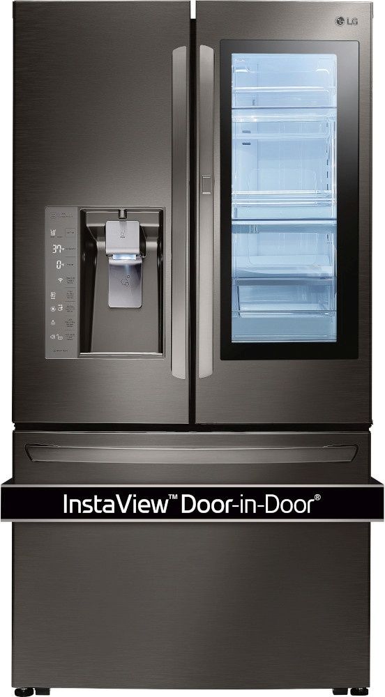 LG 23.5 Cu. Ft. Black Stainless Steel Counter Depth French Door Refrigerator