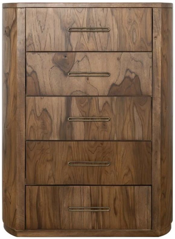 International Furniture Direct Balam Stained Brown Chest-3