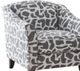 Fusion Furniture Scarborough Steel Lilypad Charcoal Accent Chair-1