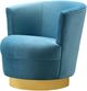 TOV Furniture Noah Lake Blue Swivel Chair-2