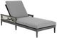 Armen Living Zella Gray Aluminum/Fabric Outdoor Chaise Lounge-0