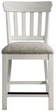 Intercon Drake French Oak/Rustic Gray Slat Counter Stool-2