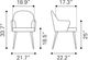 Zuo® Modern Silloth Brown/Black Dining Arm Chair-2