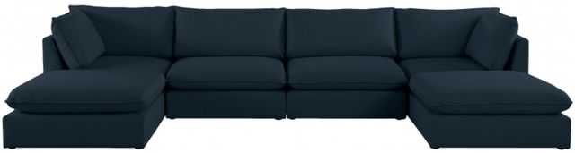 Meridian Furniture Mackenzie 6-Piece Navy Modular Sectional Set-1
