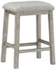 Mazin Furniture Palmer 2-Piece Brown/Gray Counter Stools-0