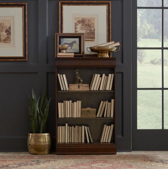 Liberty Furniture Brayton Manor Cognac Junior Executive 48" Bookcase-1
