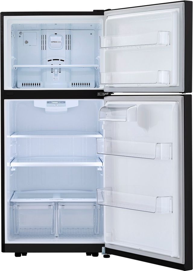 LG 30" 20.2 Cu. Ft. Smooth Black Top Freezer Refrigerator-3