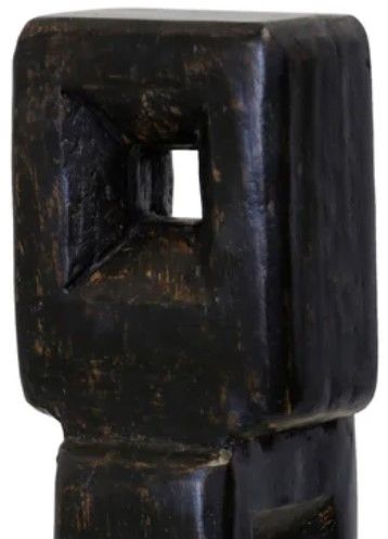 StyleCraft Black 13" Wood Block Stacked-1