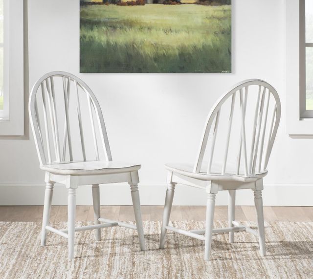 Legacy Classic Vintage Market Picket Fence Windsor V-Shape Dining Side Chair-2