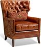 Campio Furniture Legacy Leather Keller Dark Orange Chair-0