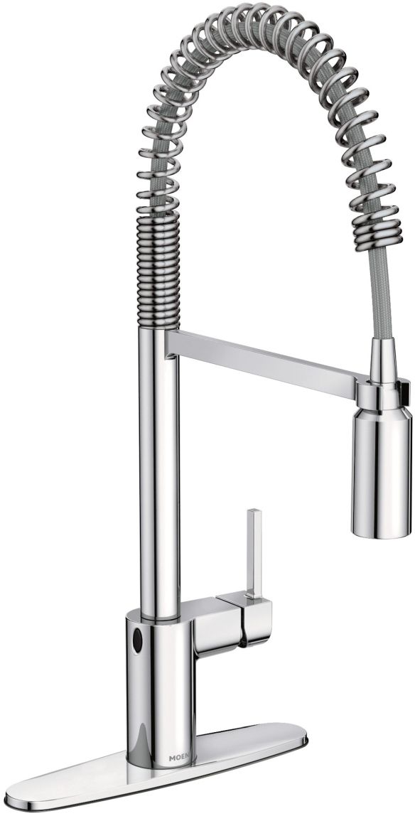 Moen® Align™ Chrome One-Handle High Arc MotionSense Wave Pulldown Kitchen Faucet-2