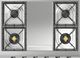 Ilve Nostalgie II 36” Stainless Steel Gas Rangetop with 6 Burners, Griddle and Burnished Trim-0
