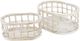 A & B Home Set of 2 Washed White Baskets-0