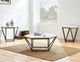 Steve Silver Co. Corvus White End Table with Coffee Base-1