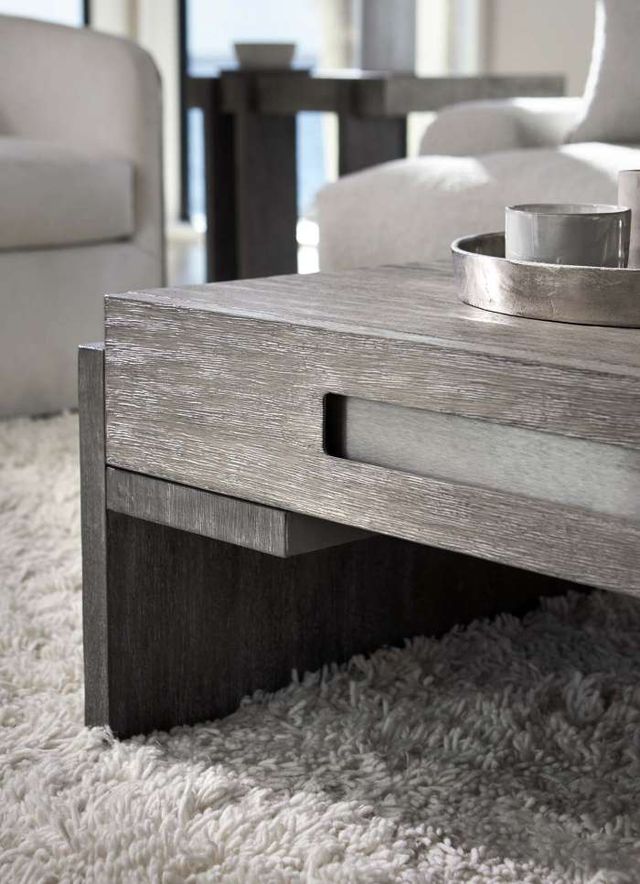 Bernhardt Foundations Dark Shale/Light Shale Cocktail Table-1