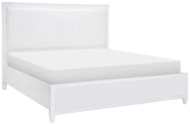 Legacy Classic Summerland White King Upholstered Panel Bed-0