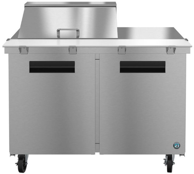 Hoshizaki 48" 13.66 Cu. Ft. Stainless Steel Two Section Mega Top Prep Table Refrigerator-0
