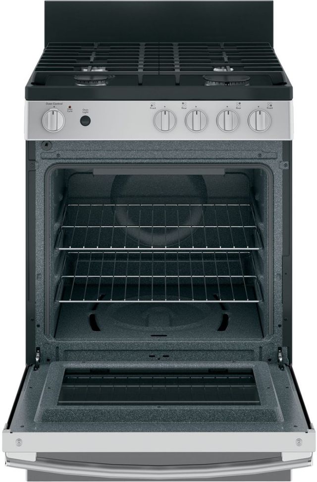 GE® 24" Stainless Steel Freestanding Gas Range-2