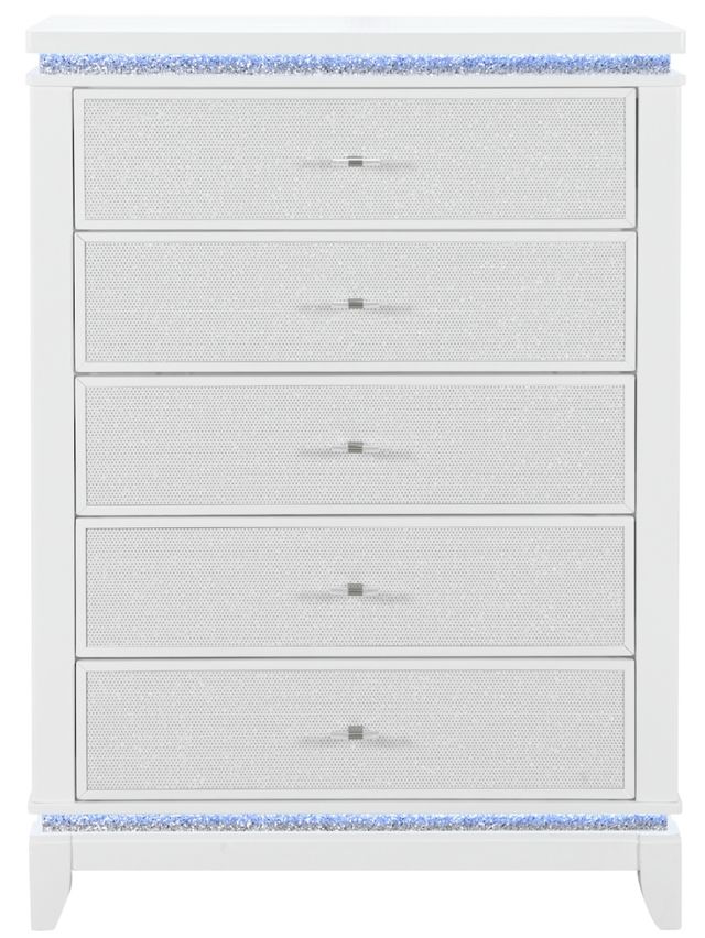 Global Furniture USA Alina 5-Piece White King Panel Bedroom Set with LED-3