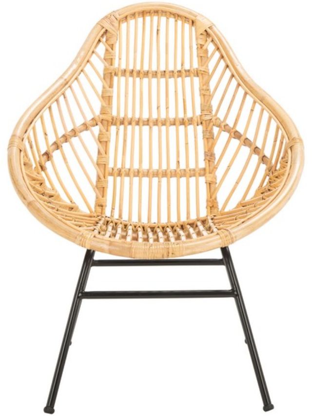 Safavieh Elisa Black/Natural Accent Chair-1