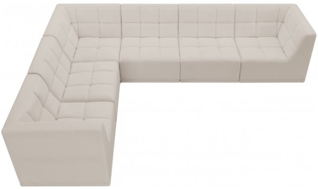 Meridian Furniture Relax 6-Piece Cream Modular Sectional-2