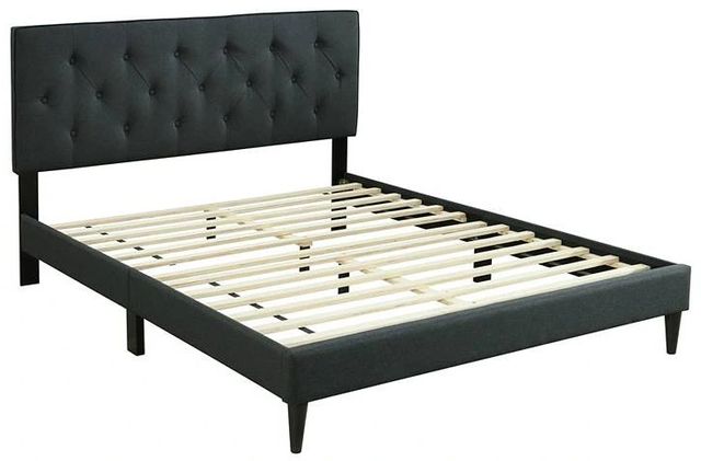Bernards Piper Black Upholstered Full Panel Bed-0