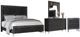 New Classic® Home Furnishings Ava 4-Piece Black Eastern King Bedroom Set-0
