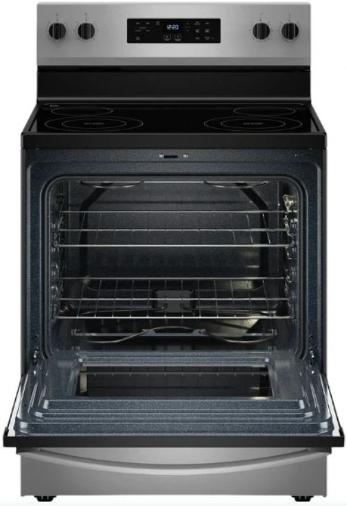 Whirlpool® 30" Stainless Steel Freestanding Electric Range with Self Clean-1