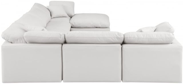 Meridian Furniture Indulge 7-Piece Cream Leather Modular Sectional-2
