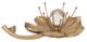 Sagebrook Home Margarite Champagne Metal Flower-2
