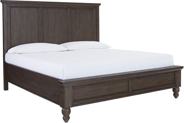 aspenhome® Cambridge Cracked Pepper California King Panel Bed-0