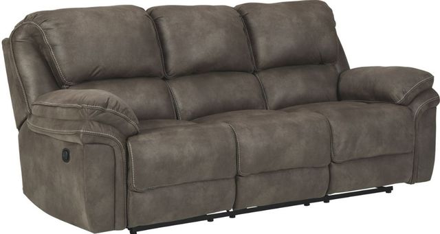 Benchcraft® Trementon 3-Piece Graphite Living Room Set with Reclining Sofa-1