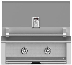 front view of the Aspire By Hestan® 30" Natural Gas Stainless Steel Built In Grill
