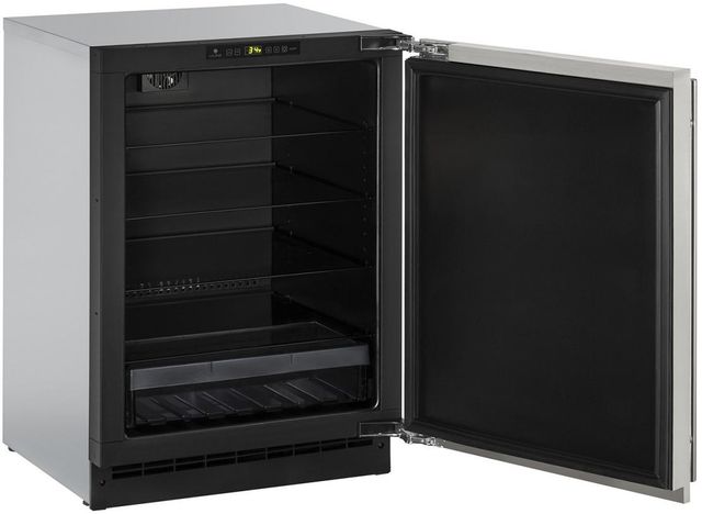 U-Line® 2000 Series 4.9 Cu. Ft. Stainless Steel Under the Counter Refrigerator-1
