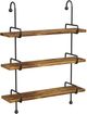 Powell® Wilder Black/Natural Wall Shelves-0