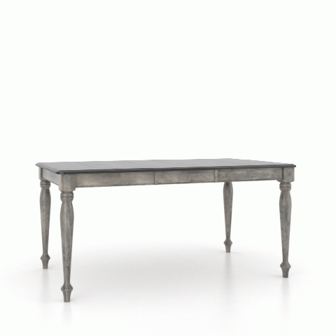 Canadel Customizable Gourmet 64" VA Base Dining Table with One Leaf -2