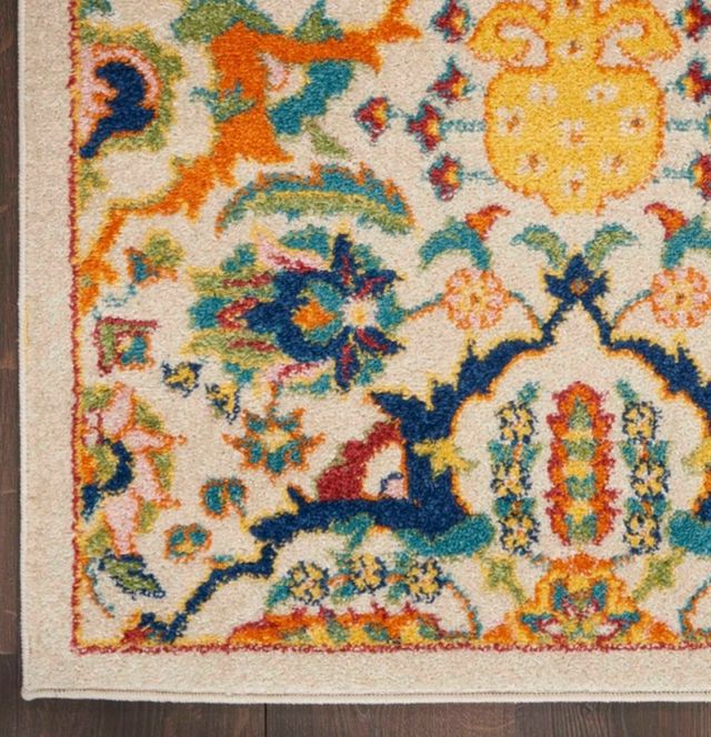 Nourison Home™ Allur Yellow Multicolor 5'x7' Style 1 Area Rug-2