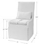 Uttermost® Coley Off-White Armless Chair-2